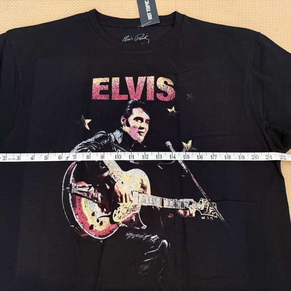Elvis Presley Metallic T-Shirt Hot Topic Exclusive Mens Size L NEW - Picture 2 of 5